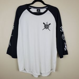 Jordan Black and White Long Sleeve Tee
